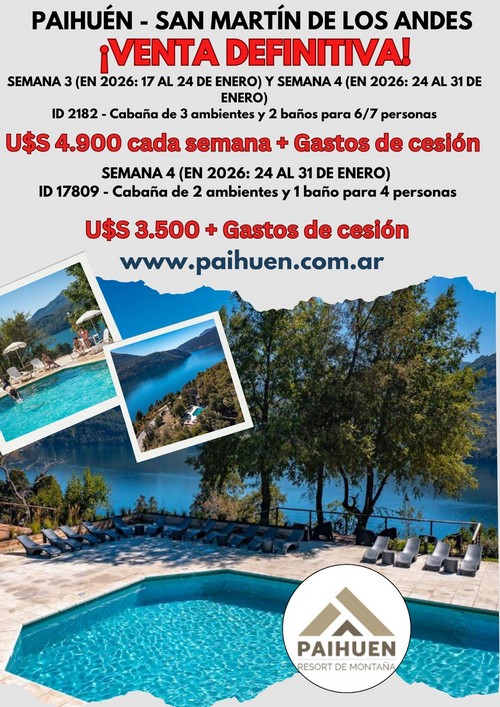 Oferta Paihu&eacute;n 3 y 4